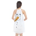 Cute snowman Halter Neckline Chiffon Dress  View2