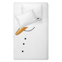 Cute Snowman Duvet Cover Double Side (single Size) by Valentinaart