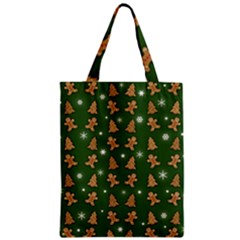 Ginger Cookies Christmas Pattern Zipper Classic Tote Bag