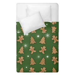 Ginger Cookies Christmas Pattern Duvet Cover Double Side (single Size) by Valentinaart