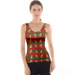 Ginger Cookies Christmas Pattern Tank Top by Valentinaart