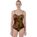 Noble Steampunk Design, Clocks And Gears With Floral Elements Sweetheart Tankini Set View1