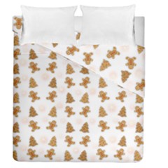 Ginger Cookies Christmas Pattern Duvet Cover Double Side (queen Size) by Valentinaart