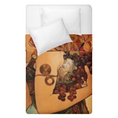 Alfons Mucha   Fruit Duvet Cover Double Side (single Size) by NouveauDesign