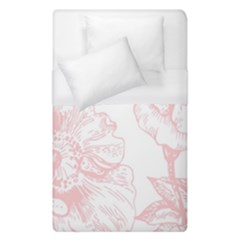 Vintage Pink Floral Duvet Cover (single Size) by NouveauDesign