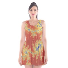 Fractals Scoop Neck Skater Dress