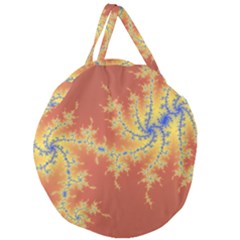 Fractals Giant Round Zipper Tote by NouveauDesign