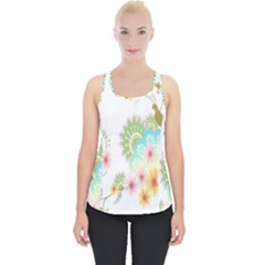 Wreaths Sexy Flower Star Leaf Rose Sunflower Bird Summer Piece Up Tank Top