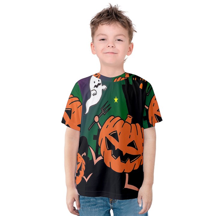 Happy Halloween Kids  Cotton Tee