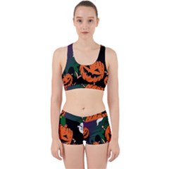 Happy Halloween Work It Out Sports Bra Set