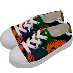 Happy Halloween Kids  Low Top Canvas Sneakers by Mariart