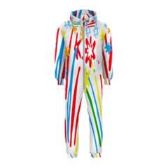 Fireworks Rainbow Flower Hooded Jumpsuit (kids)