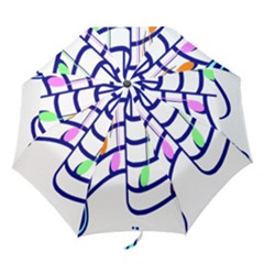 Music Note Tone Rainbow Blue Pink Greeen Sexy Folding Umbrellas
