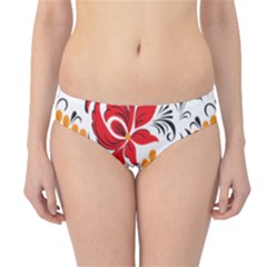 Flower Red Rose Star Floral Yellow Black Leaf Hipster Bikini Bottoms by Mariart