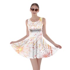 Fireworks Triangle Star Space Line Skater Dress by Mariart