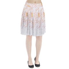 Fireworks Triangle Star Space Line Pleated Skirt by Mariart