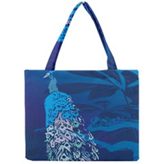 Peacock Bird Blue Animals Mini Tote Bag