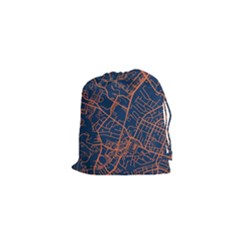 Virginia Map Art City Drawstring Pouches (xs)  by Mariart