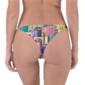 Magazine Balance Plaid Rainbow Reversible Bikini Bottom View2