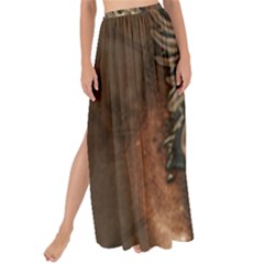 Awesome Creepy Skull With Rat And Wings Maxi Chiffon Tie-Up Sarong