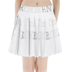 I Am Ok - Broken Pleated Mini Skirt by Valentinaart