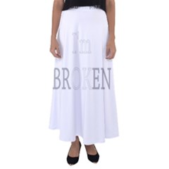 I Am Ok - Broken Flared Maxi Skirt by Valentinaart