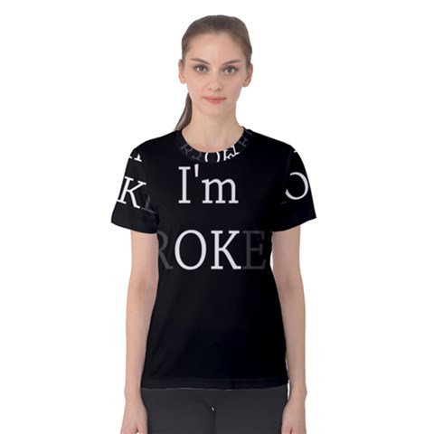 I Am Ok - Broken Women s Cotton Tee by Valentinaart