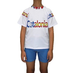 Catalonia Kids  Short Sleeve Swimwear by Valentinaart