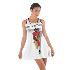 National Anthem Protest Cotton Racerback Dress by Valentinaart
