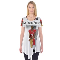 National Anthem Protest Short Sleeve Tunic  by Valentinaart