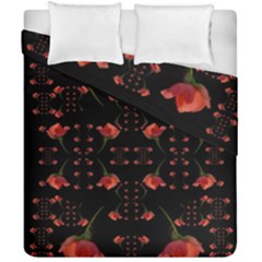 Roses From The Fantasy Garden Duvet Cover Double Side (california King Size) by pepitasart