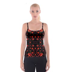 Pumkins And Roses From The Fantasy Garden Spaghetti Strap Top by pepitasart