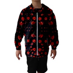 Pumkins And Roses From The Fantasy Garden Hooded Wind Breaker (kids) by pepitasart