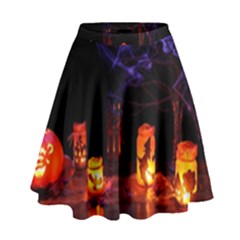 Awaiting Halloween Night High Waist Skirt