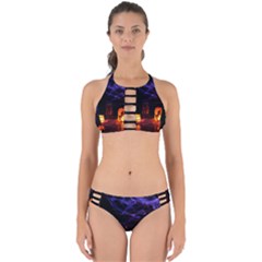 Awaiting Halloween Night Perfectly Cut Out Bikini Set