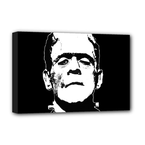 Frankenstein s Monster Halloween Deluxe Canvas 18  X 12  