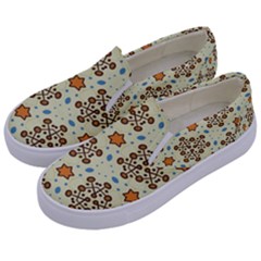 Stars And Other Shapes Pattern                         Kids  Canvas Slip Ons by LalyLauraFLM