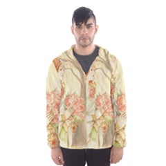 Beautiful Art Nouveau lady Hooded Wind Breaker (Men)