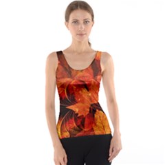 Ablaze With Beautiful Fractal Fall Colors Tank Top by jayaprime