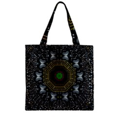 Leaf Earth And Heart Butterflies In The Universe Zipper Grocery Tote Bag by pepitasart