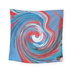 Red And Blue Rounds Square Tapestry (small) by berwies