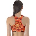 Beautiful Ruby Red Dahlia Fractal Lotus Flower Sports Bra View2