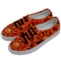 Beautiful Ruby Red Dahlia Fractal Lotus Flower Men s Classic Low Top Sneakers View2