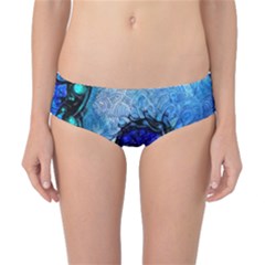 Nocturne Of Scorpio, A Fractal Spiral Painting Classic Bikini Bottoms by jayaprime
