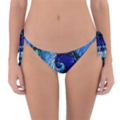 Nocturne Of Scorpio, A Fractal Spiral Painting Reversible Bikini Bottom by jayaprime