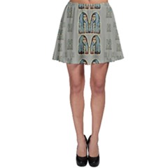 Rasta Men Is Every Where Pop Art Skater Skirt by pepitasart