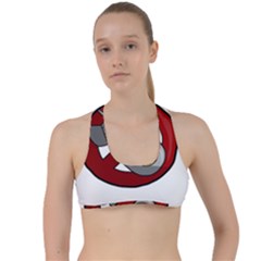 No Nuclear Weapons Criss Cross Racerback Sports Bra