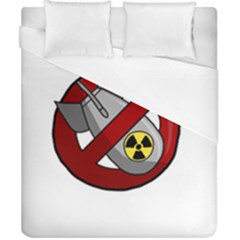 No Nuclear Weapons Duvet Cover (california King Size) by Valentinaart