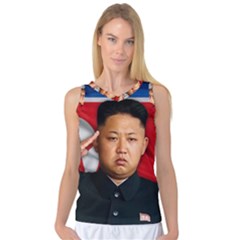 Kim Jong-un Women s Basketball Tank Top by Valentinaart