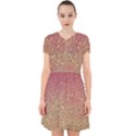 Rose Gold Sparkly Glitter Texture Pattern Adorable in Chiffon Dress View1